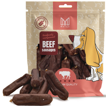 Pochoutka pro psy - Mersjo hovězí párky 500g