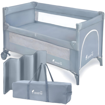 Cestovní postýlka skládací přístavná Close To Mommy šedá 125x65cm