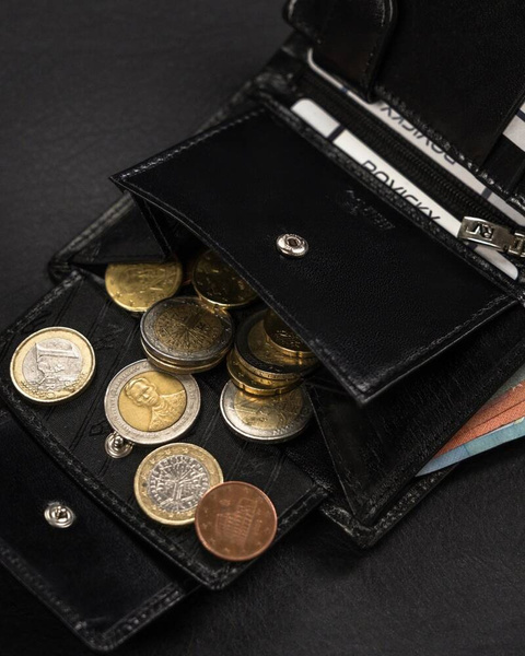 Kožená peněženka na patentku s RFID systémem