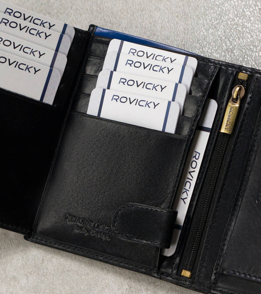 Kožená pánská peněženka na karty se systémem RFID Protect-