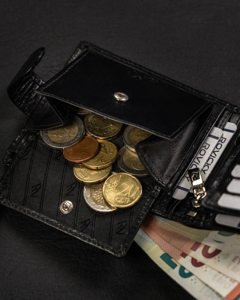 Velká, kožená pánská peněženka na patentku