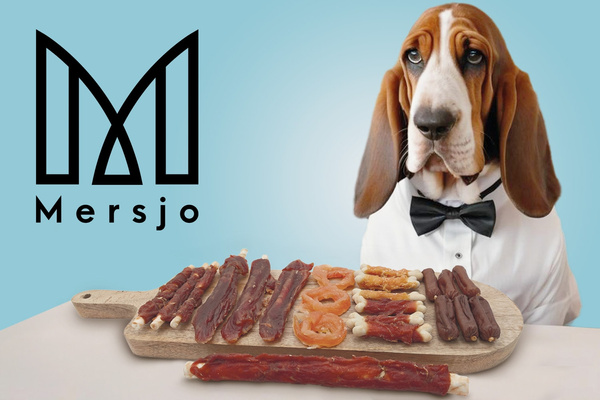 Pochoutka pro psy - Mersjo měkké sušené kachní kroužky 500g
