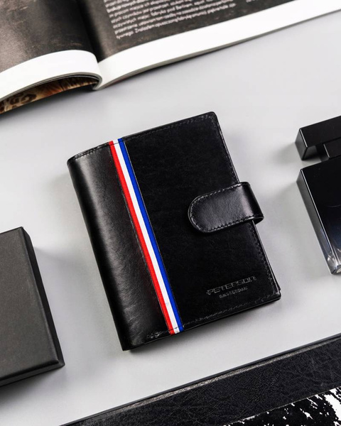 Velká pánská peněženka se zapínáním na patent