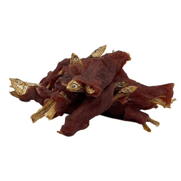 Pamlsek pro psy Duo Flavors – Kachna s rybičkami Mersjo 300g