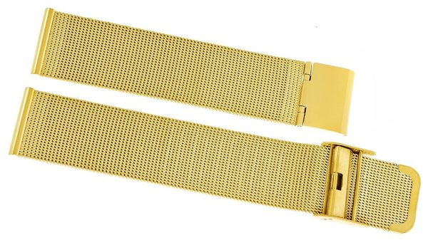 Zlatý mřížkový náramek 20mm 301G20