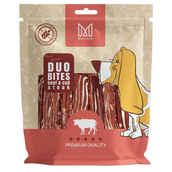 Pamlsek pro psy Duo Flavors – Hovězí steak s treskou Mersjo 300g