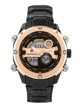 Pánské Hodinky Glock - (Zn039d) - Černá/Rosegold