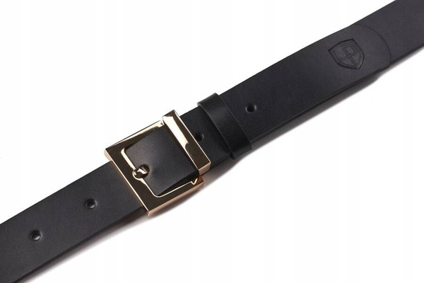 Minimalistický dámský pásek s hranatou sponou