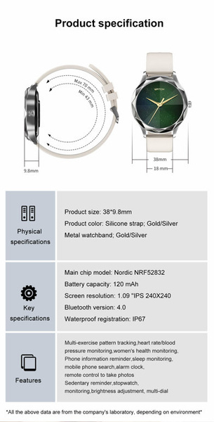 Unisex SmartHodinky 27-9 - Monitor Krevního Tlaku (Sy022g)