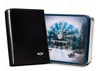 Velká, kožená pánská peněženka bez zapínání