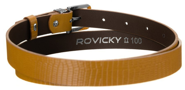 Originální dámský kožený pásek, vzor hadí kůže