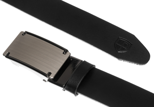 Pánský kožený opasek s elegantní automatickou sponou