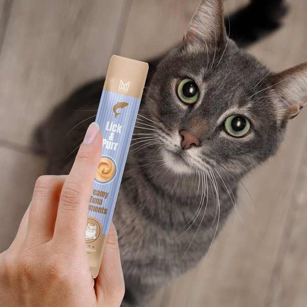 Pamlsek pro kočky – Lick & Purr: Creamy Tuna Moments Mersjo 60g