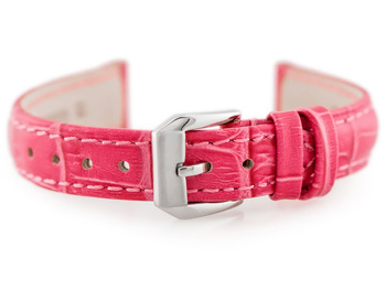 Kožený Řemínek K Hodinkám W64 - Růžový - 16mm