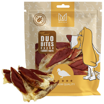 Pamlsek pro psy Duo Flavors – Kachna s králičím uchem Mersjo 300g