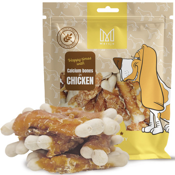 Pamlsek pro psy - kostičky s vápníkem a kuřecím masem Mersjo 500g