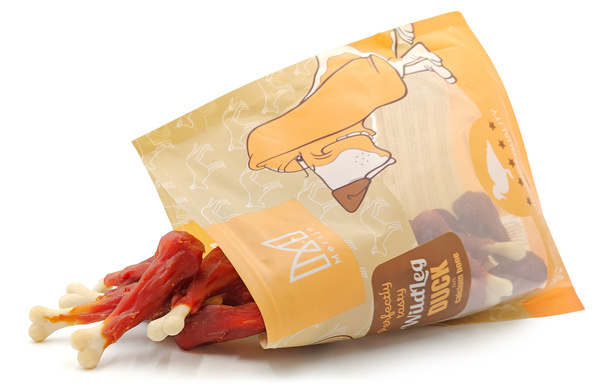 Kachní stehínka s vápníkem, přírodní pochoutka pro psy, Mersjo, WildLeg, 500g