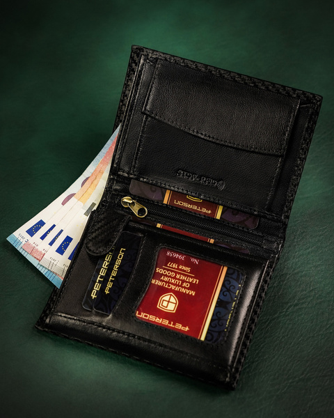 Kožená pánská peněženka s RFID systémem