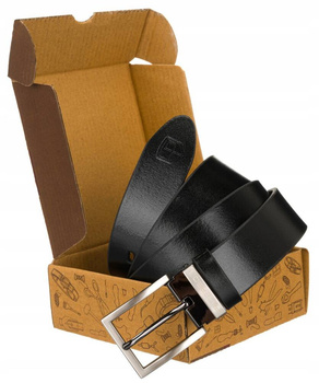 Široký pánský kožený pásek s klasickou sponou