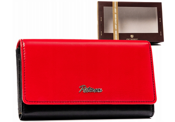 Velká, kožená dámská peněženka na patentku