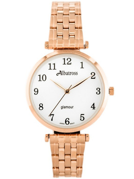 Dámské Hodinky Glamour Abbb97 (Za537c) Rose Gold/White