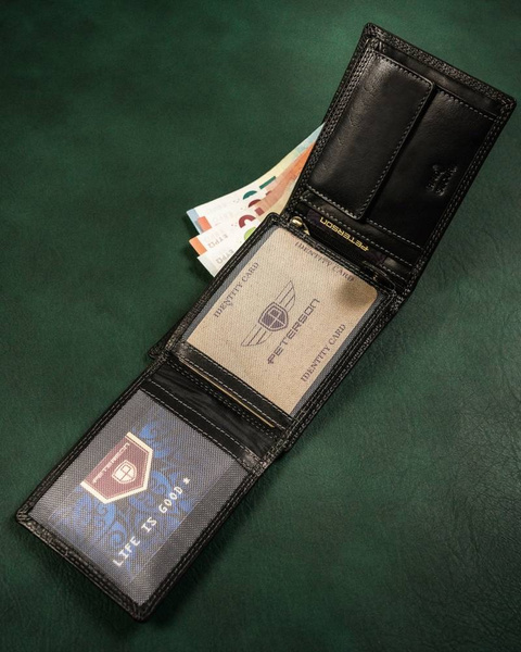 Klasická kožená pánská peněženka s RFID systémem