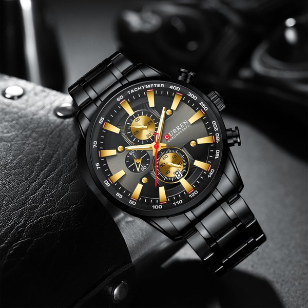 Pánské Hodinky 8351 (Zc022c) - Chronograf + Krabička