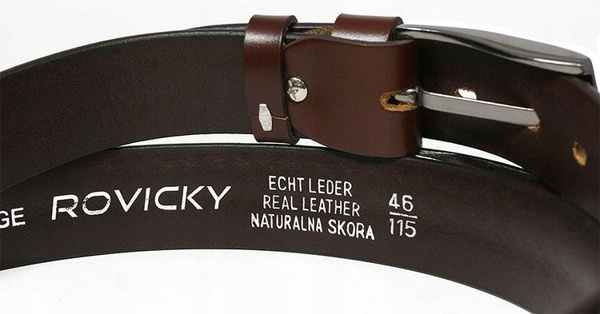 Stylový, univerzální, pletený pánský kožený opasek -Rovicky