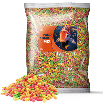 Zahradní krmivo pro koi kapry Mersjo Pond sticks MIX 1,3kg 9l