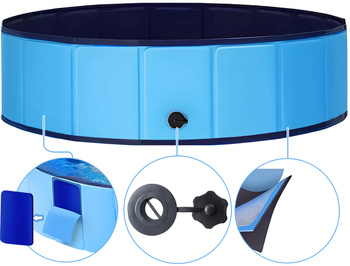 Zahradní bazén pro psy a děti ideální na zahradu a na terasu DEXTER 80x20cm