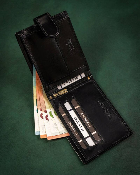 Kožená pánská peněženka s RFID systémem