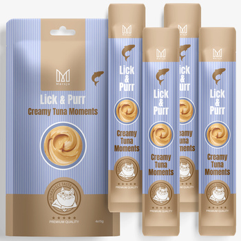 Pamlsek pro kočky – Lick & Purr: Creamy Tuna Moments Mersjo 60g