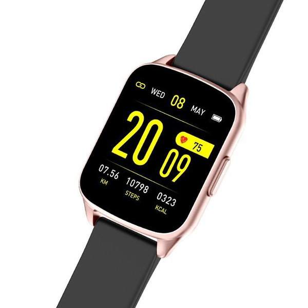Chytré Hodinky Dámské Sw009-6 Rosegold/Black (Sg004g)