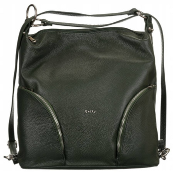 Prostorná dámská shopper taška z přírodní kůže