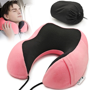 Cestovní polštářek za krk BON VOYAGE růžový