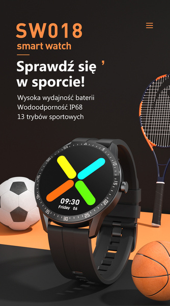 Pánské Chytré Hodinky Sw018-4 Černá/Červená (Sg012d) Vlastní Ciferníky