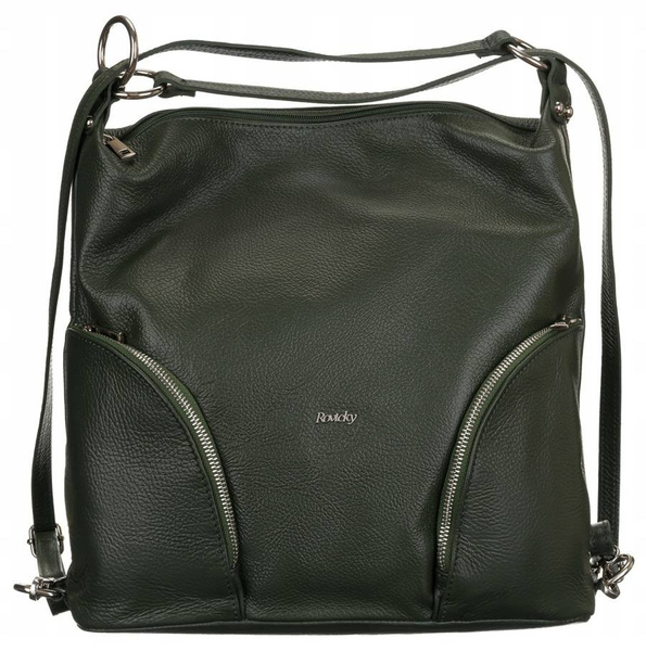 Prostorná dámská shopper taška z přírodní kůže