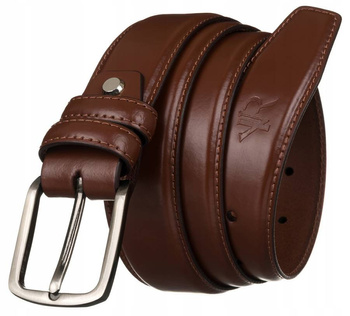 Široký pánský kožený pásek s tradiční sponou