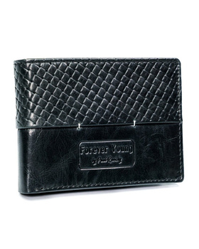 Černá pánská kožená peněženka