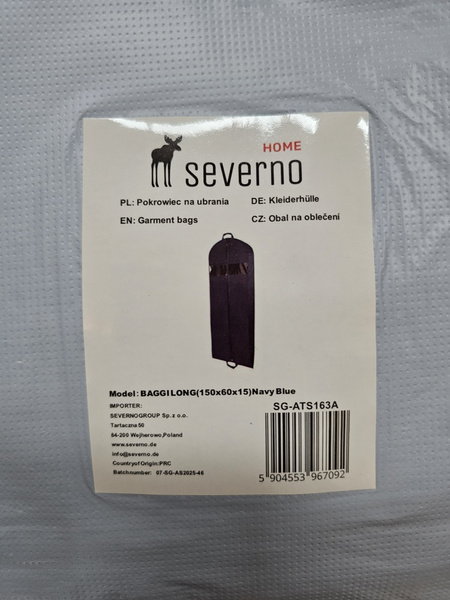 Obal na oblečení Baggi LONG (150x60x15) tmavě modrý