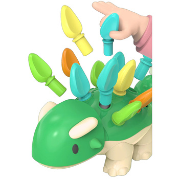 Montessori dinosauří skládačka s barvami s2055a
