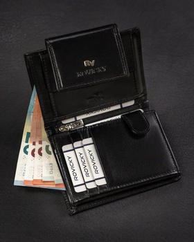 Kožená peněženka na patentku s RFID systémem